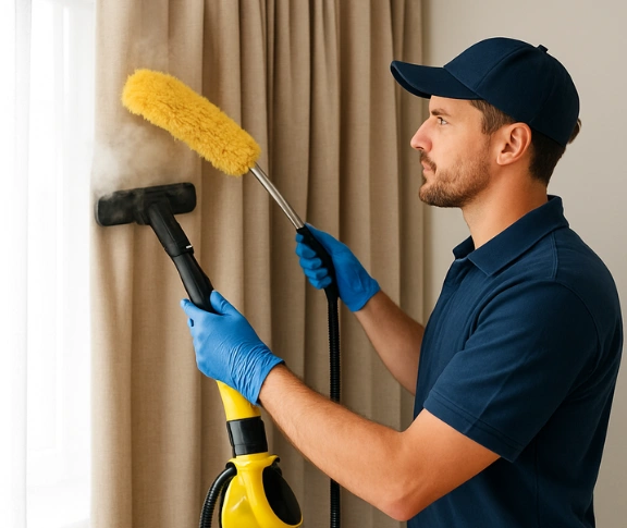 Trusted drapes cleaning technician Matty Curtain Cleaning st-helens-park-nsw QLD