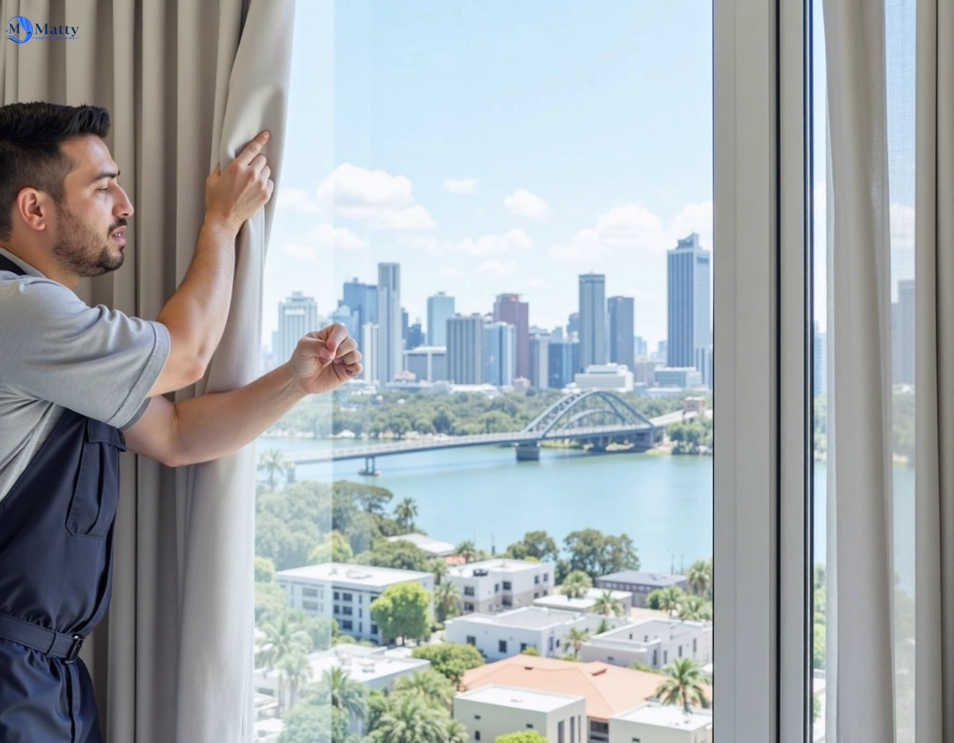 Professional curtain steam cleaning service st-helens-park-nsw QLD by Matty Curtain Cleaning