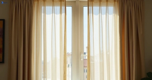 Dull dusty drapes in st-helens-park-nsw before professional cleaning
